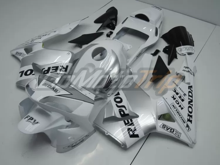 2003-2004-Honda-CBR600RR-Silver-White-Repsol-Fairing-Kit-1