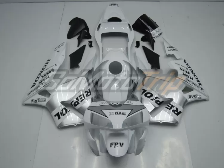2003-2004-Honda-CBR600RR-Silver-White-Repsol-Fairing-Kit-2
