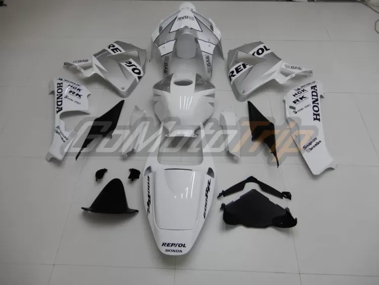 2005-2006-Honda-CBR600RR-Silver-White-REPSOL-Fairing-4