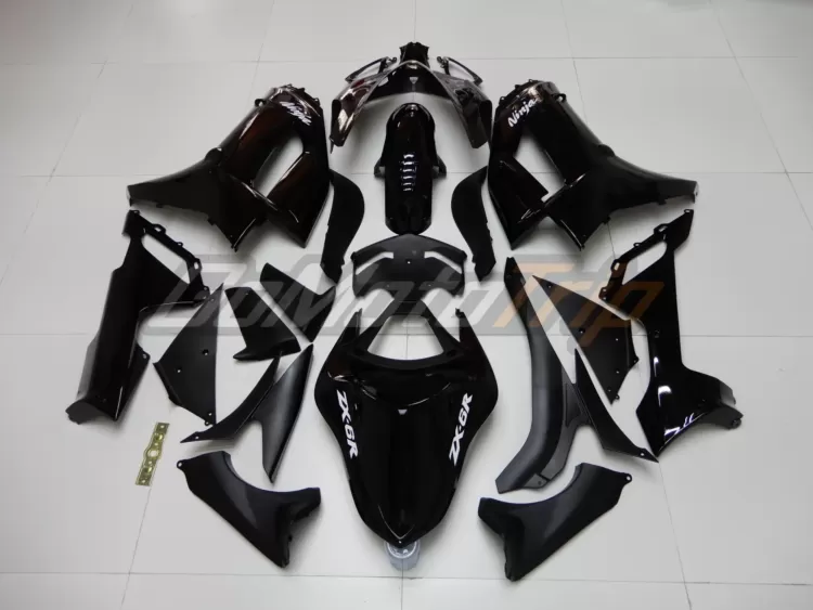 2008 Kawasaki Ninja Zx 6r Black Fairing 6