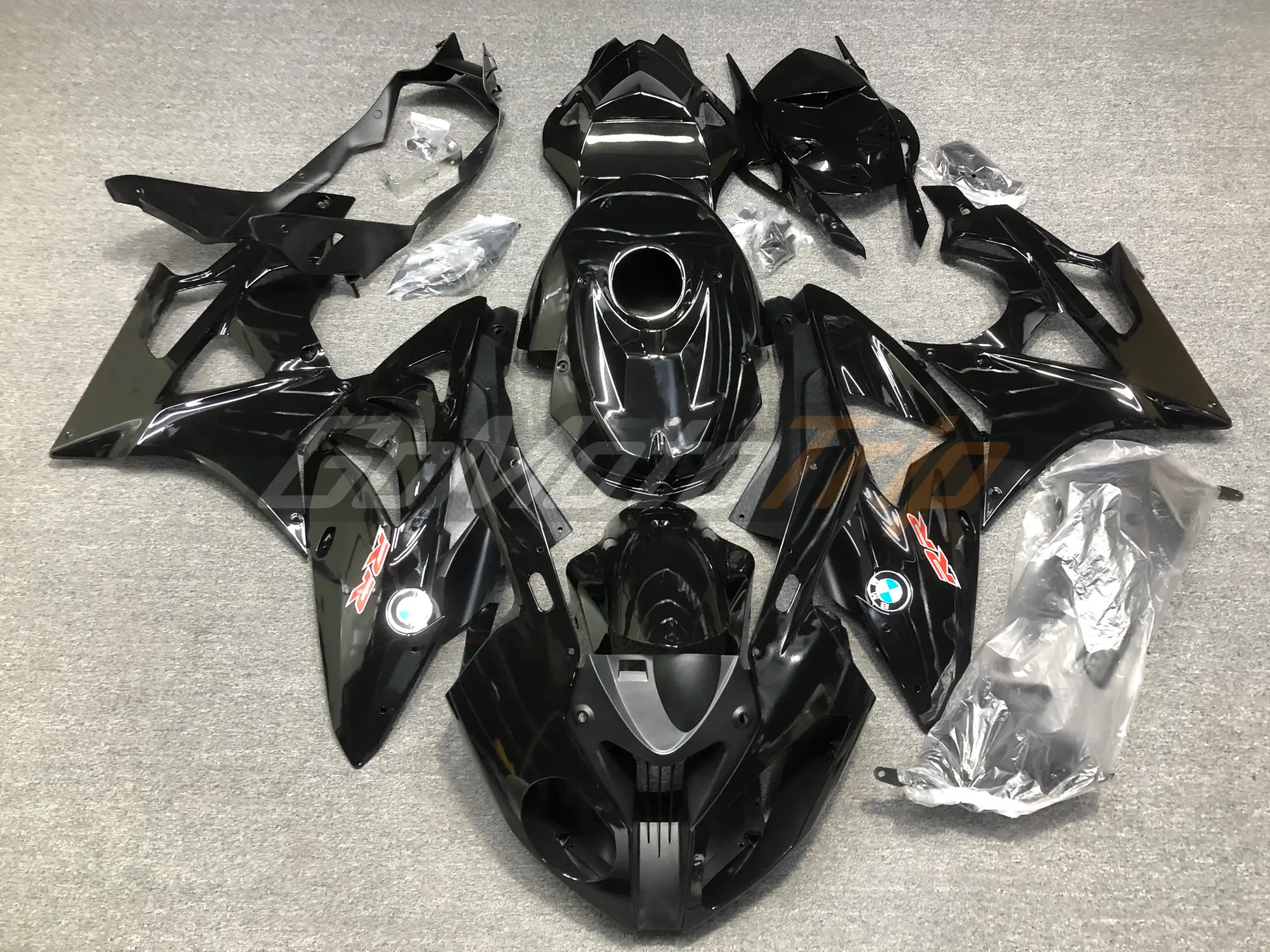 2009 2014 Bmw S1000rr Black Fairing 1