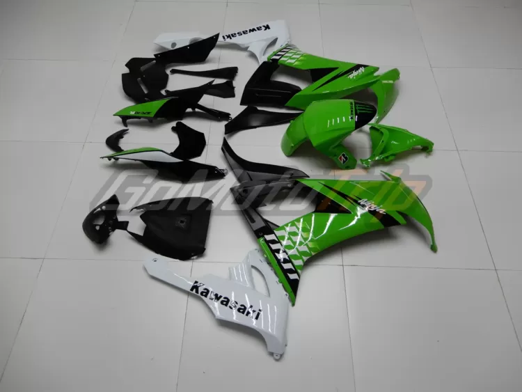 2010 Kawasaki Ninja Zx 10r Lime Green Fairing 4