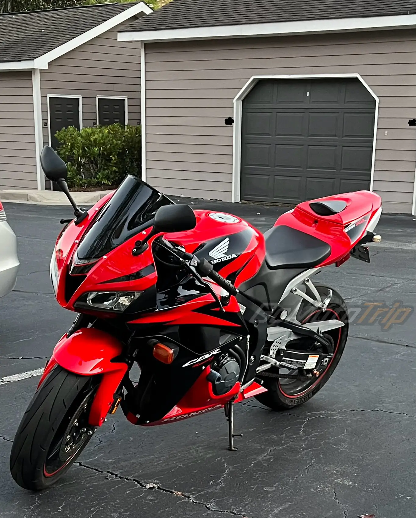 Rider Review 146349 Harshul 2007 2008 Honda Cbr600rr Black Red Fairing 2