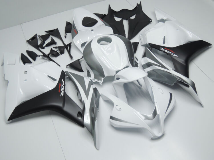 2009-2012-Honda-CBR600RR-Silver-White-Fairing-Kit-3