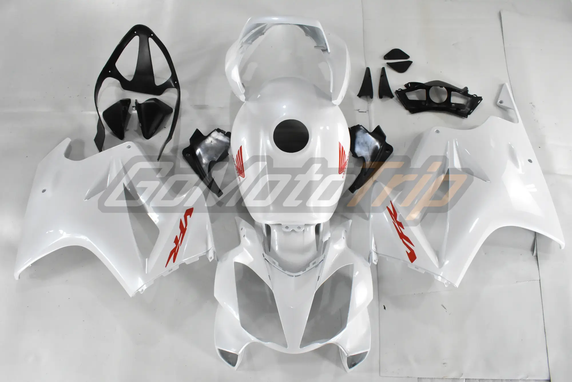 2002 2013 Honda Vfr800 Pearl White Fairing Kit 1