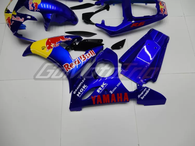 2003 2005 Yamaha Yzf R6 Red Bull Fairing Kit 8