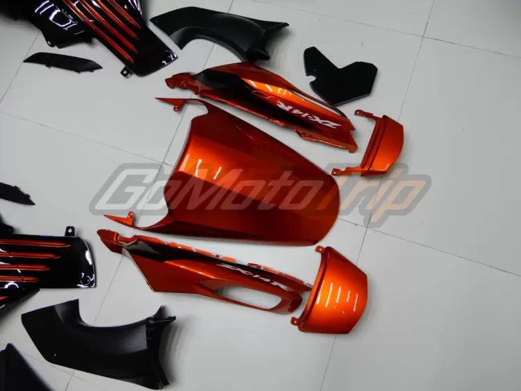 2009 Kawasaki Ninja Zx 14r Black Orange Fairing Kit 14