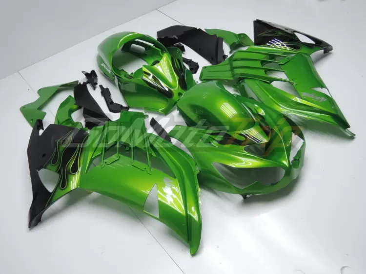 2012 Kawasaki Ninja Zx 14r Lime Green Fairing 3