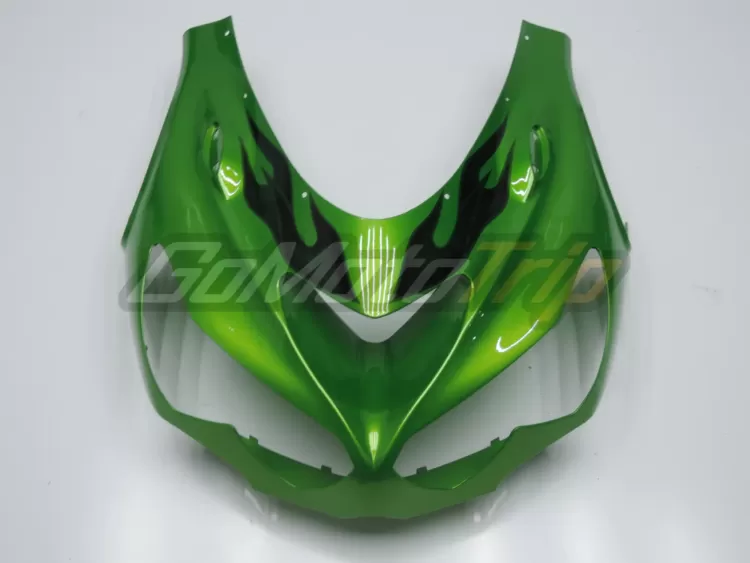 2012 Kawasaki Ninja Zx 14r Lime Green Fairing 4