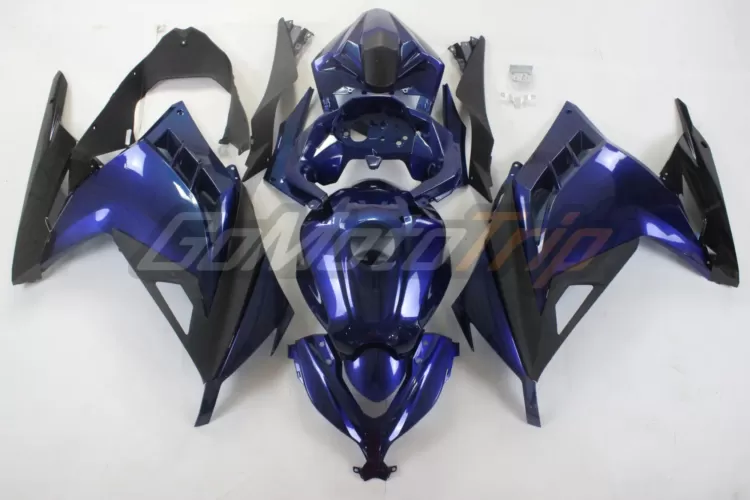 Kawasaki Ninja 300 Blue Black Fairing Kit 1