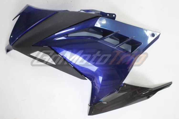 Kawasaki Ninja 300 Blue Black Fairing Kit 9