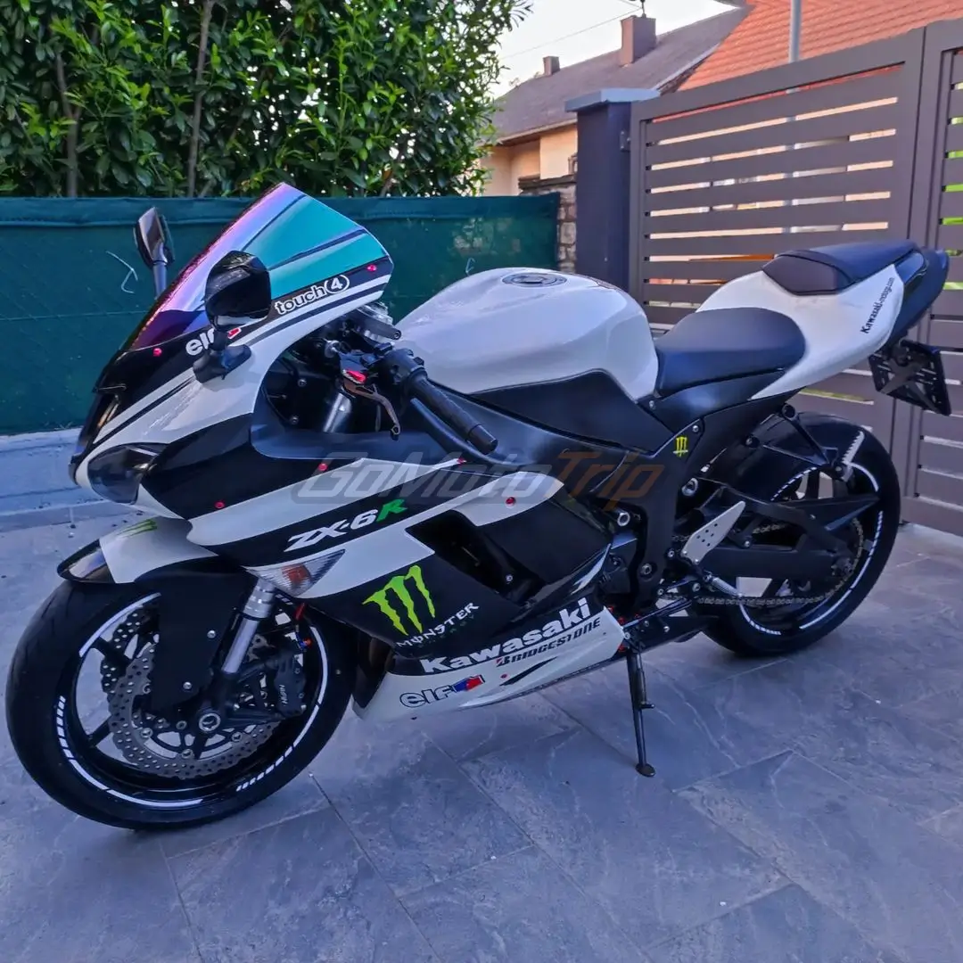 Rider Review 139271 Danijela 2007 2008 Zx 6r White Zx Rr 2009 Motogp Livery Fairing 5