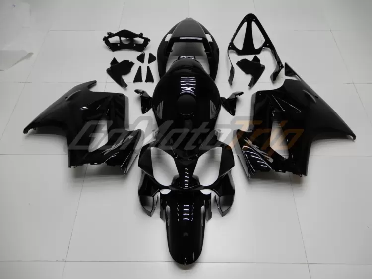 2002 2013 Honda Vfr800 Black Fairing Kit 1