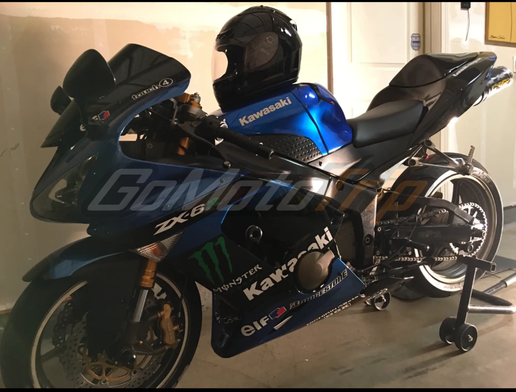 2005-2006 ZX-6R Blue ZX-RR 2009 MotoGP Livery Fairing