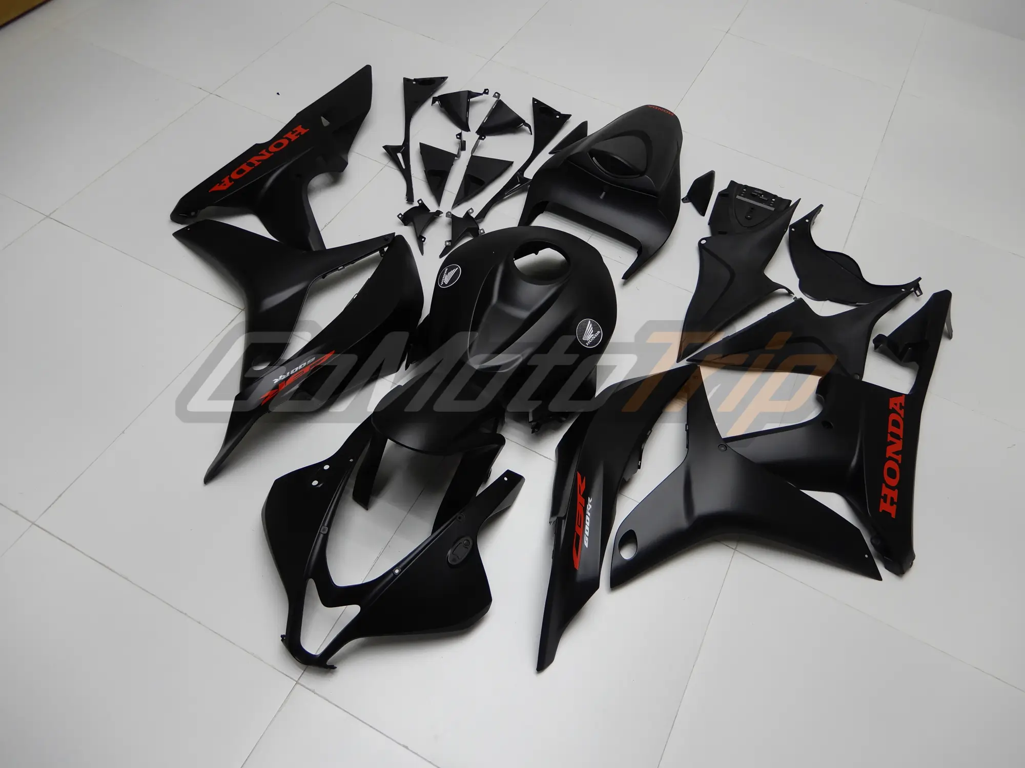 2007 2008 Honda Cbr600rr Matte Black Diy Fairing Kit 2