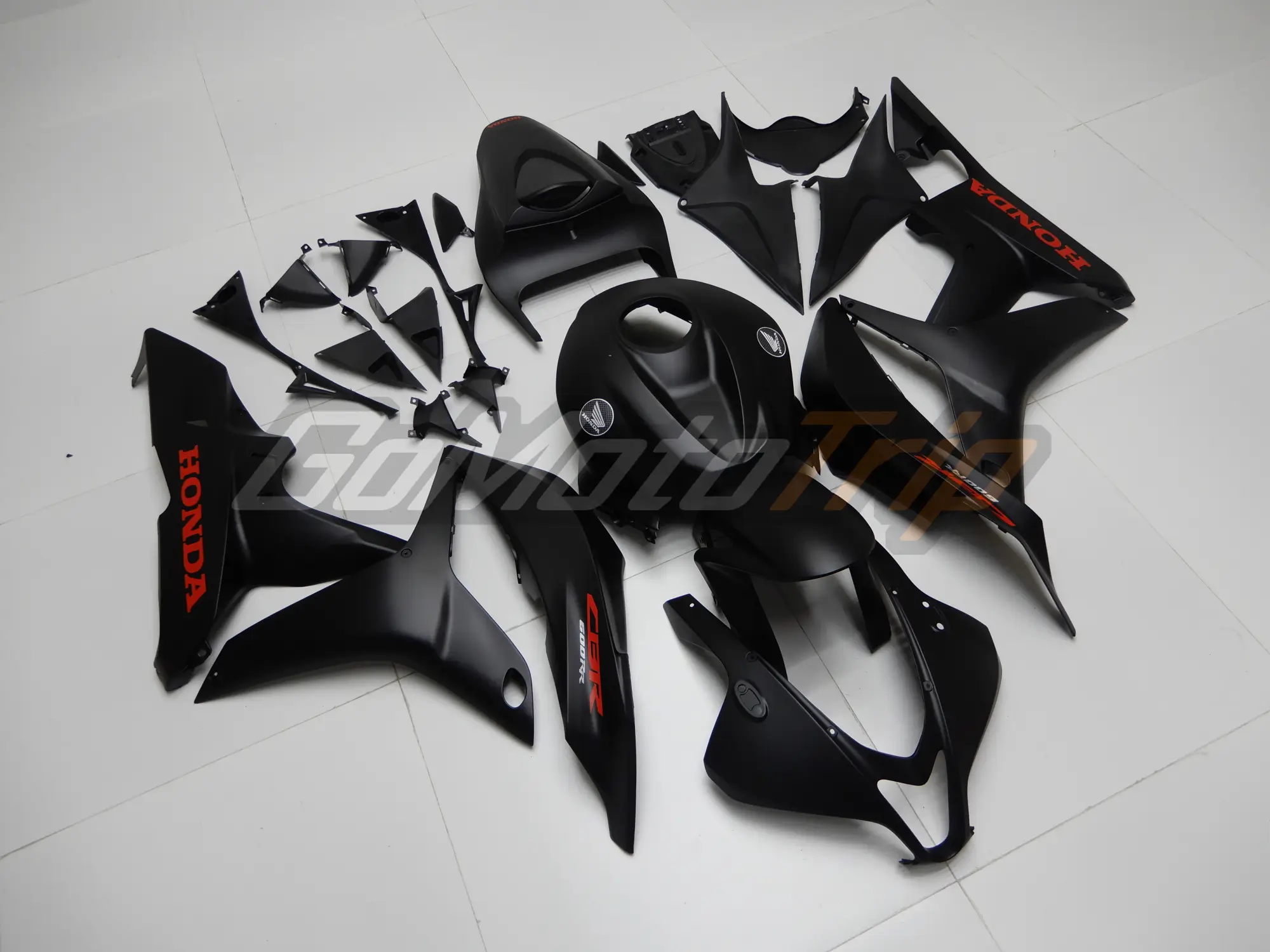 2007 2008 Honda Cbr600rr Matte Black Diy Fairing Kit 3