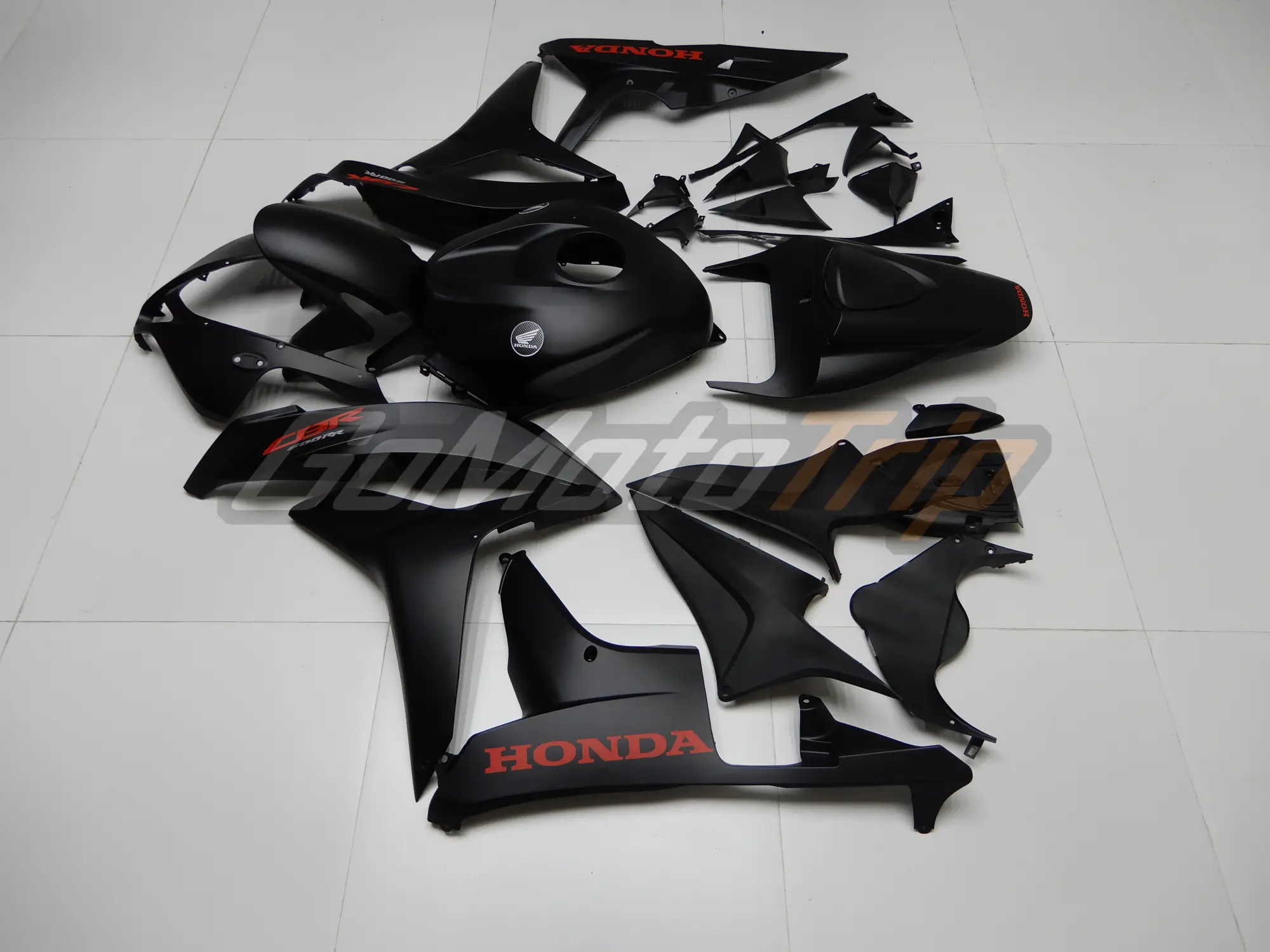 2007 2008 Honda Cbr600rr Matte Black Diy Fairing Kit 4