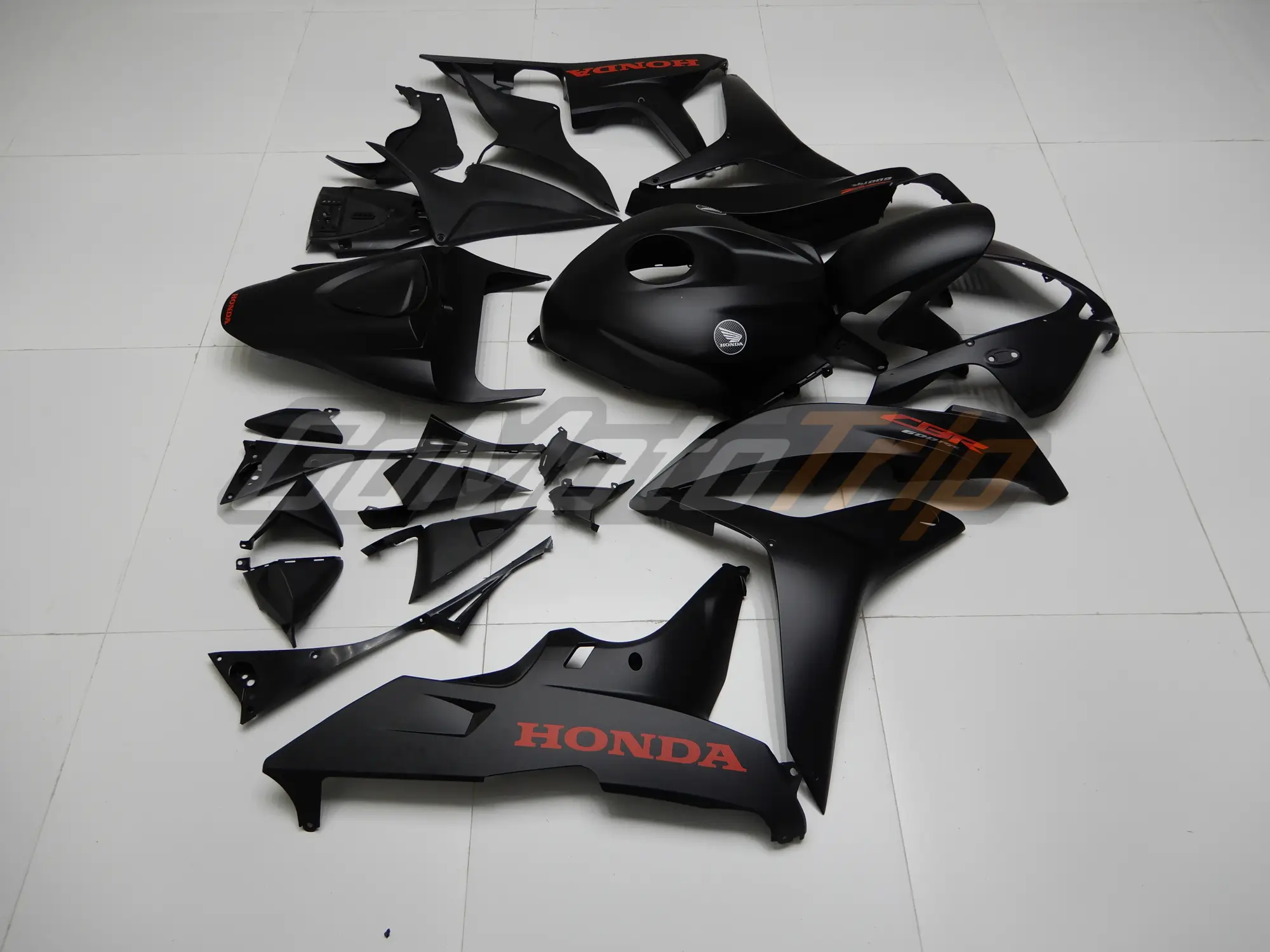 2007 2008 Honda Cbr600rr Matte Black Diy Fairing Kit 5