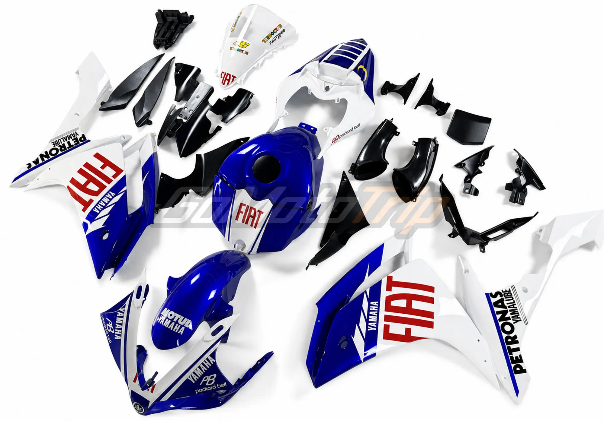 2007 2008 Yamaha R1 Yzr M1 2010 Motogp Livery Fairing 2 - Gomototrip 2007-2008 Yamaha R1 YZR-M1 2010 MotoGP Livery Fairing 2