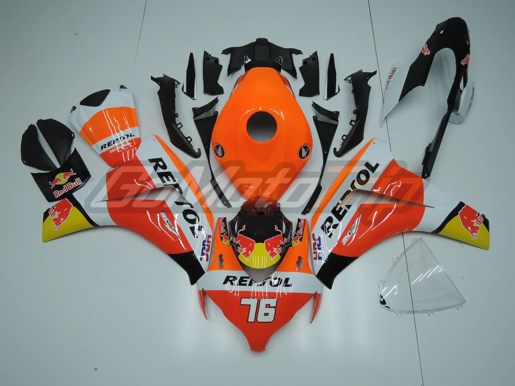 2008 2011 Honda Cbr1000rr Fluorescence Repsol 76 Fairing 1