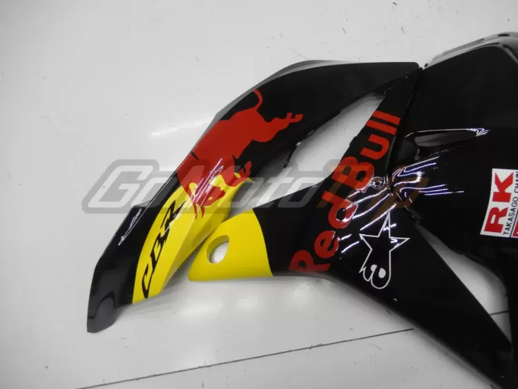 2009-2012-Honda-CBR600RR-Black-Red-Bull-Fairing-17