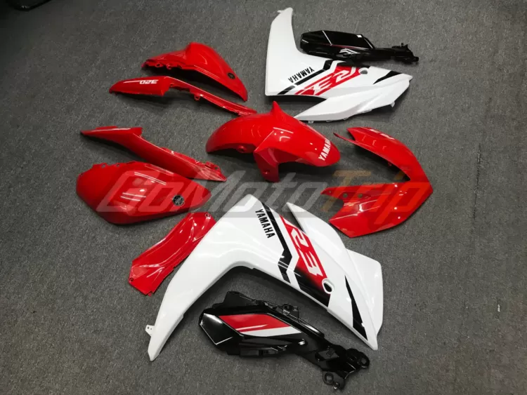 2015 Yamaha Yzf R3 Rapid Red Fairing Kit 3