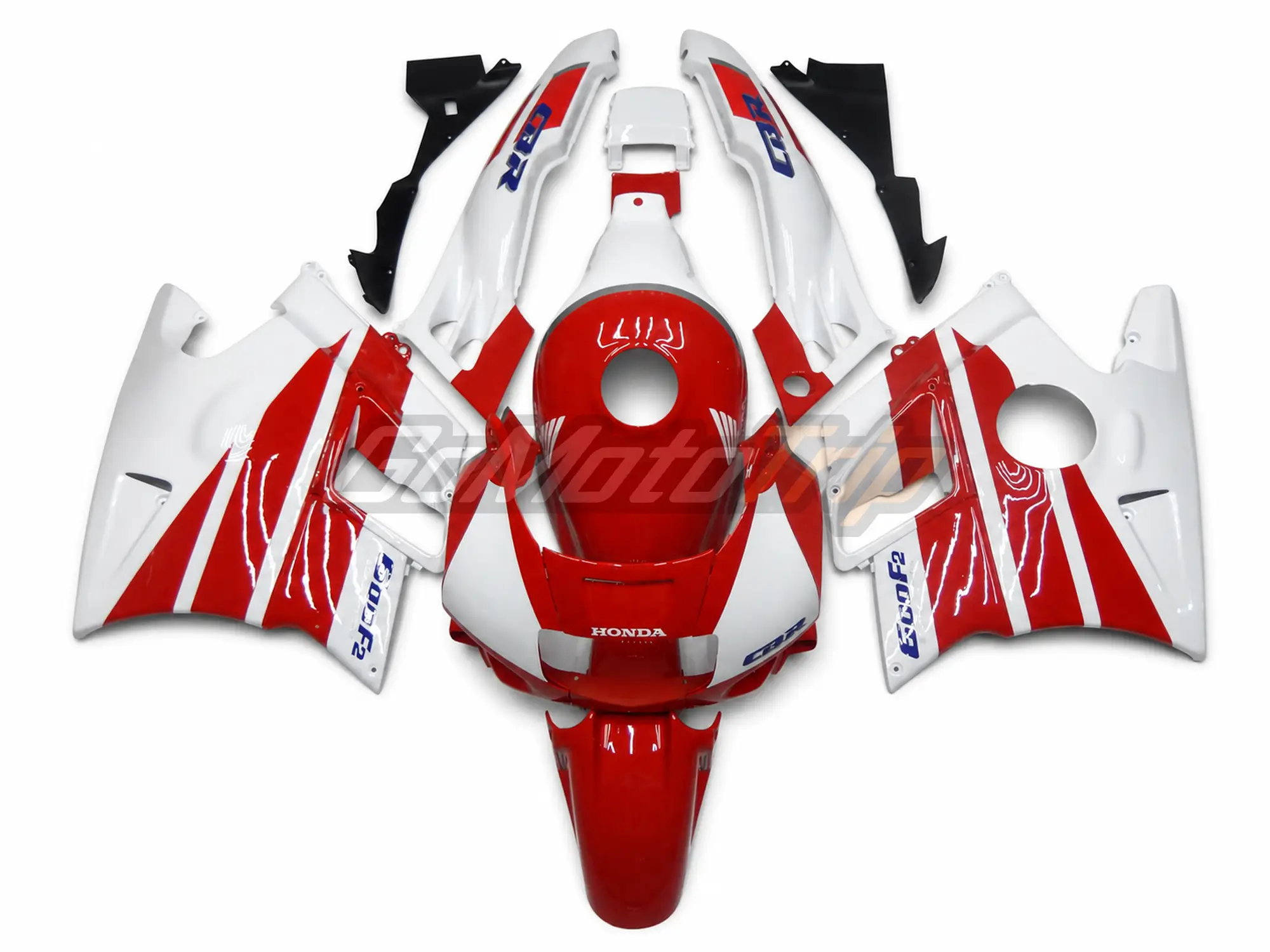 1991 1994 Honda Cbr600F2 Red White Fairing Kit 1 - Gomototrip 1991-1994 Honda CBR600F2 Red White Fairing Kit 1