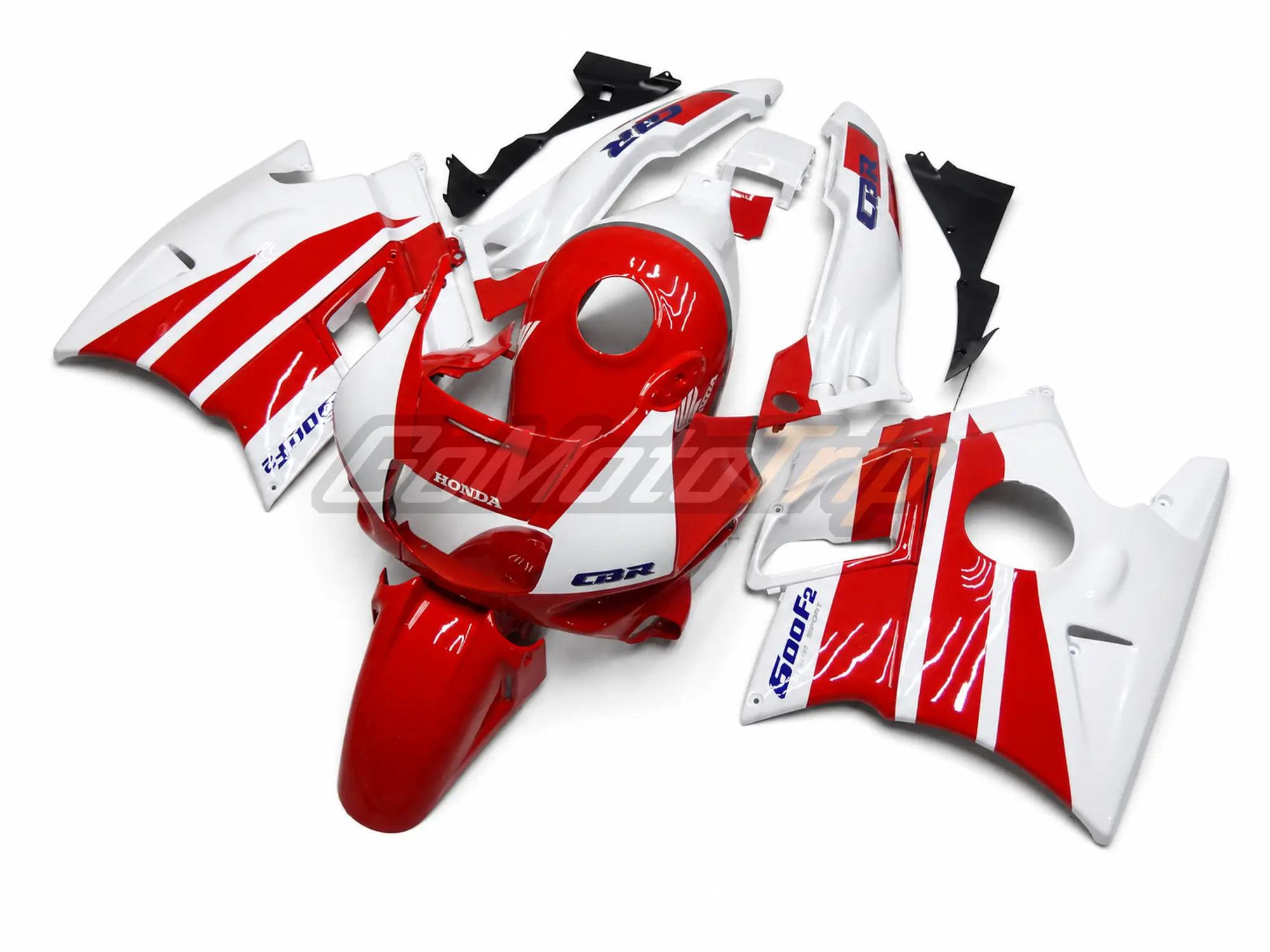 1991 1994 Honda Cbr600F2 Red White Fairing Kit 2 - Gomototrip 1991-1994 Honda CBR600F2 Red White Fairing Kit 2