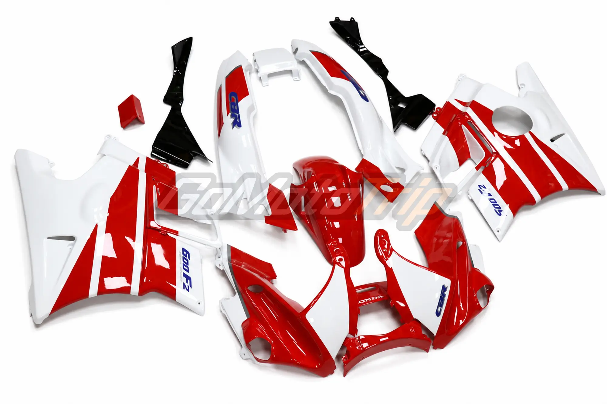 1991 1994 Honda Cbr600F2 Red White Fairing Kit 20 - Gomototrip 1991-1994 Honda CBR600F2 Red White Fairing Kit 20