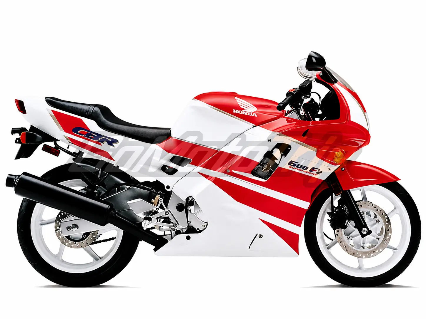 1991 1994 Honda Cbr600F2 Red White Fairing Kit 22 - Gomototrip 1991-1994 Honda CBR600F2 Red White Fairing Kit 22