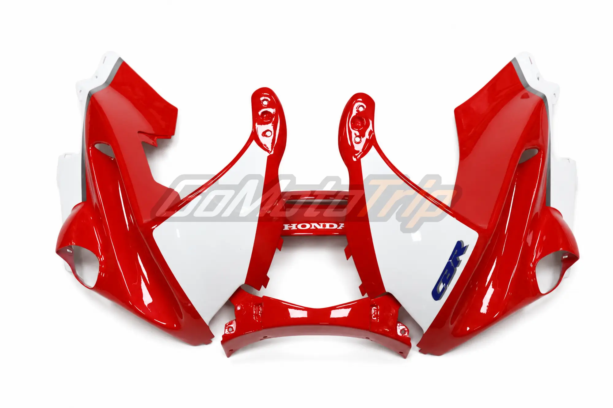 1991 1994 Honda Cbr600F2 Red White Fairing Kit 6 - Gomototrip 1991-1994 Honda CBR600F2 Red White Fairing Kit 6