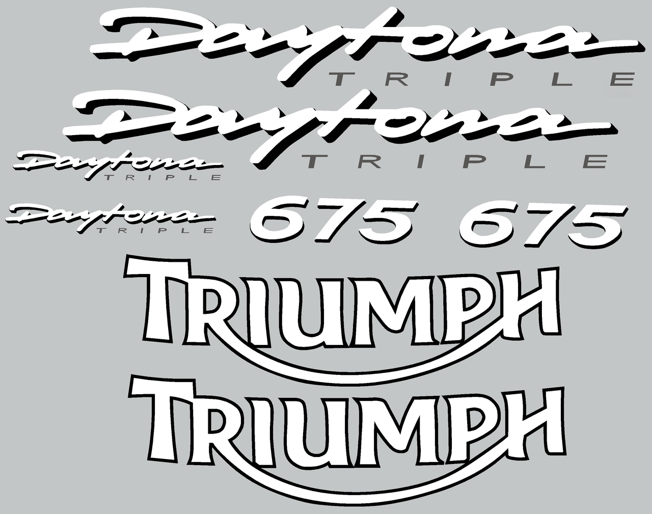 Tiumph Daytona Decal Set