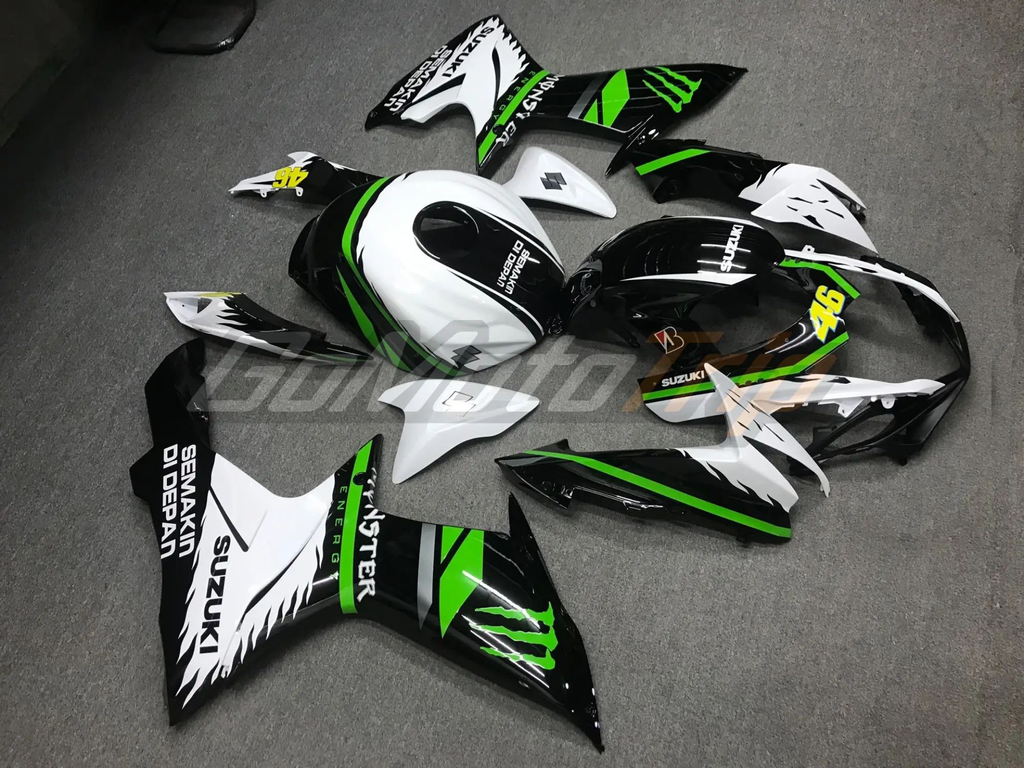 Best 2011-2023 Suzuki GSX-R750 600 Monster Energy Fairing - GoMotoTrip