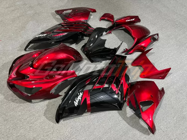 2012 2023 Kawasaki Ninja Zx 14r Black Red Fairing 2