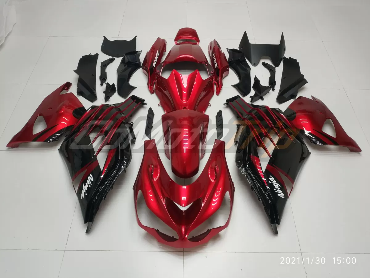 2012 2023 Kawasaki Ninja Zx 14r Black Red Fairing 7