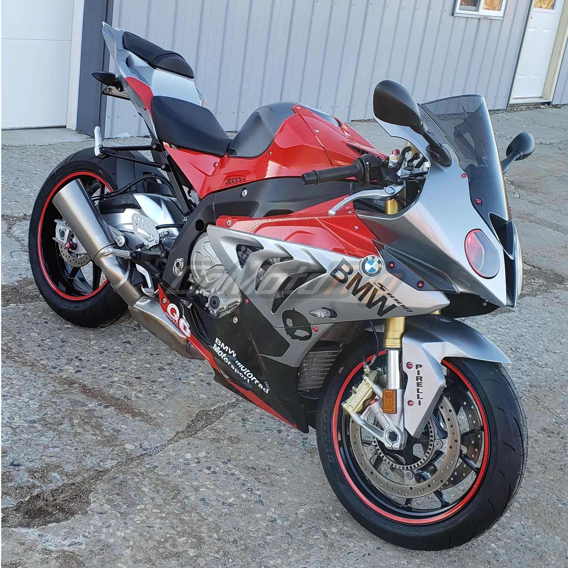2009-2014 BMW S1000RR Gray Red Fairing