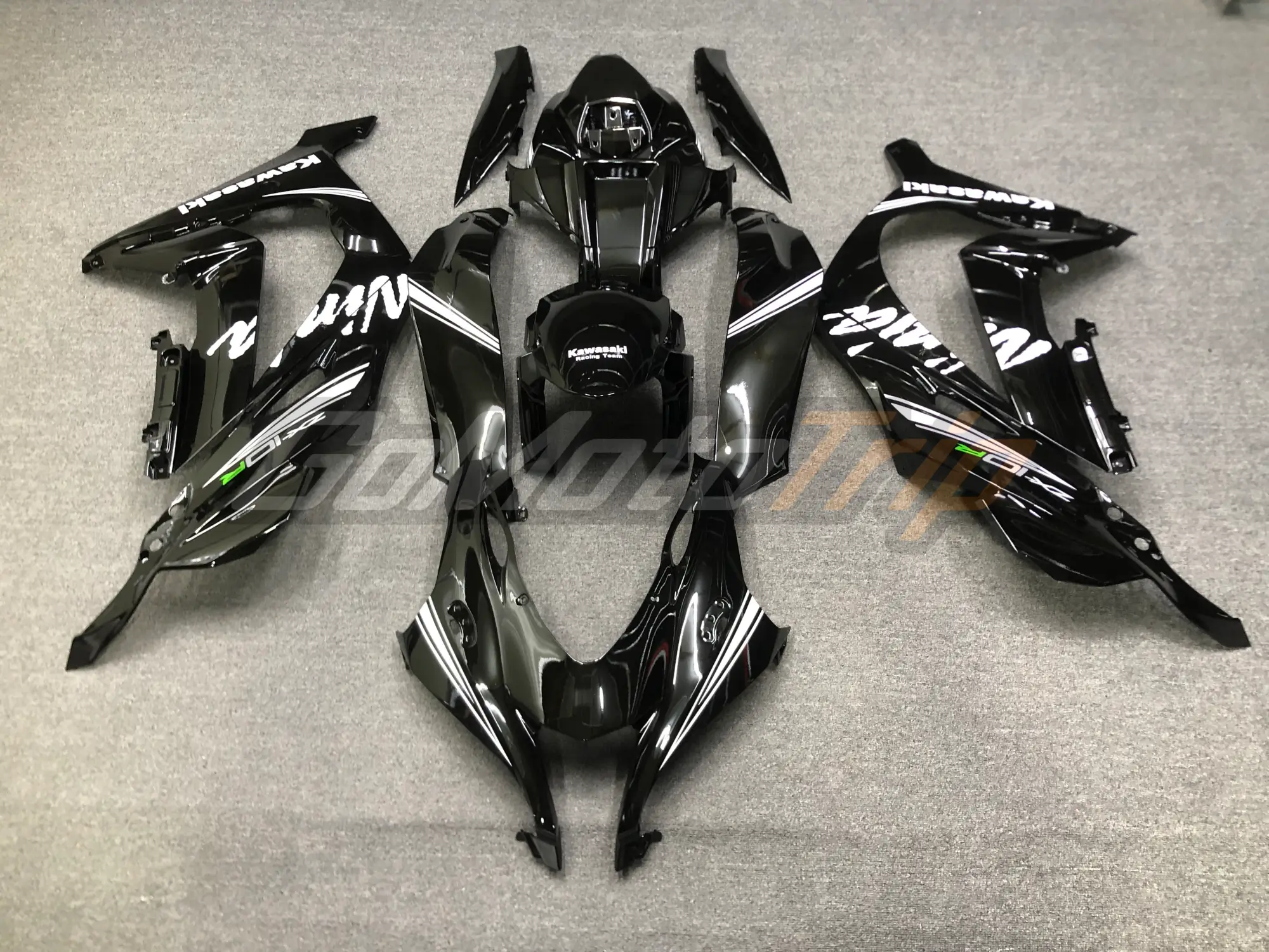 2017 Kawasaki Ninja Zx 10r Glossy Black Fairing 1