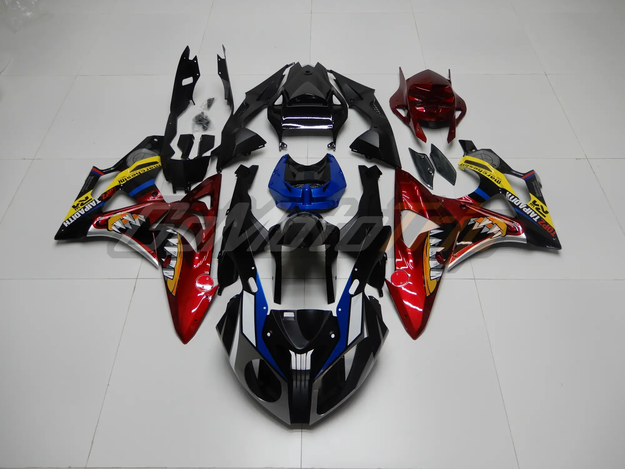 2009 2014 Bmw S1000rr Red Shark Fairing 1