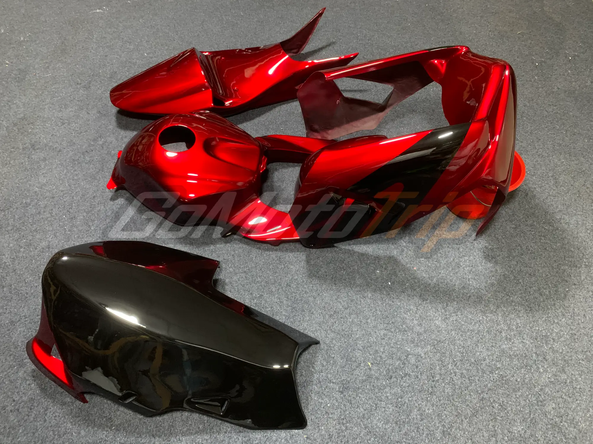 2005 2006 Honda Cbr600rr Metallic Red Race Fairing 3