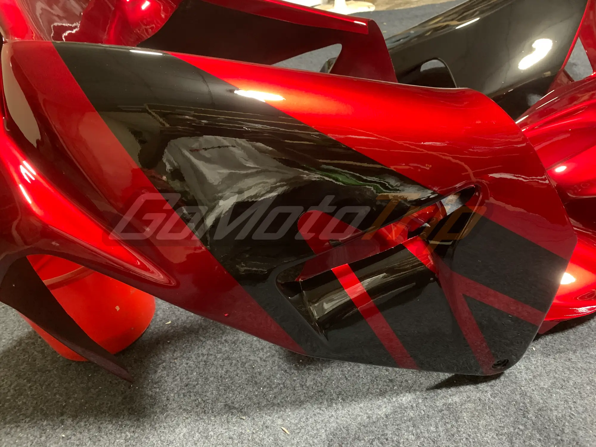 2005 2006 Honda Cbr600rr Metallic Red Race Fairing 5