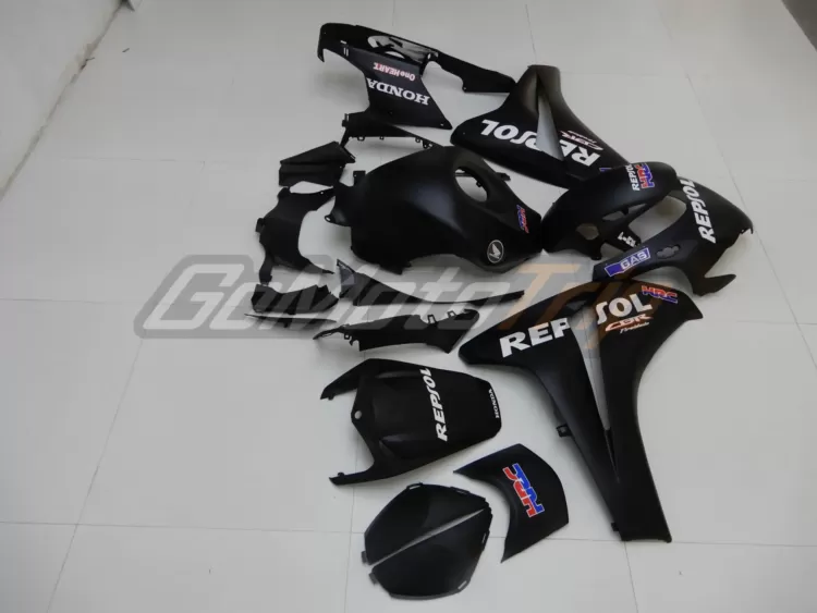 2008 2011 Honda Cbr1000rr Black Repsol Motogp Fairing 6