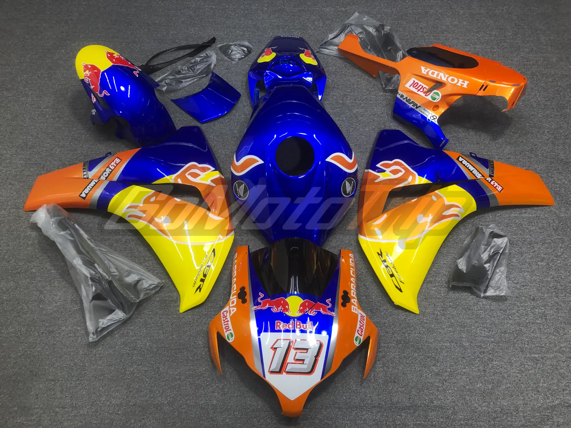 2008 2011 Honda Cbr1000rr Red Bull Wsbk 13 Fairing 1