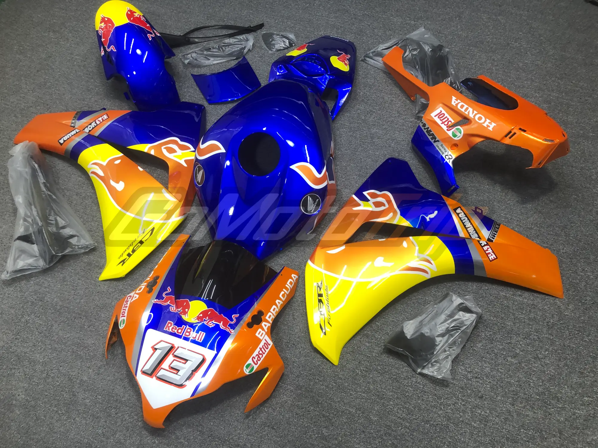 2008 2011 Honda Cbr1000rr Red Bull Wsbk 13 Fairing 2