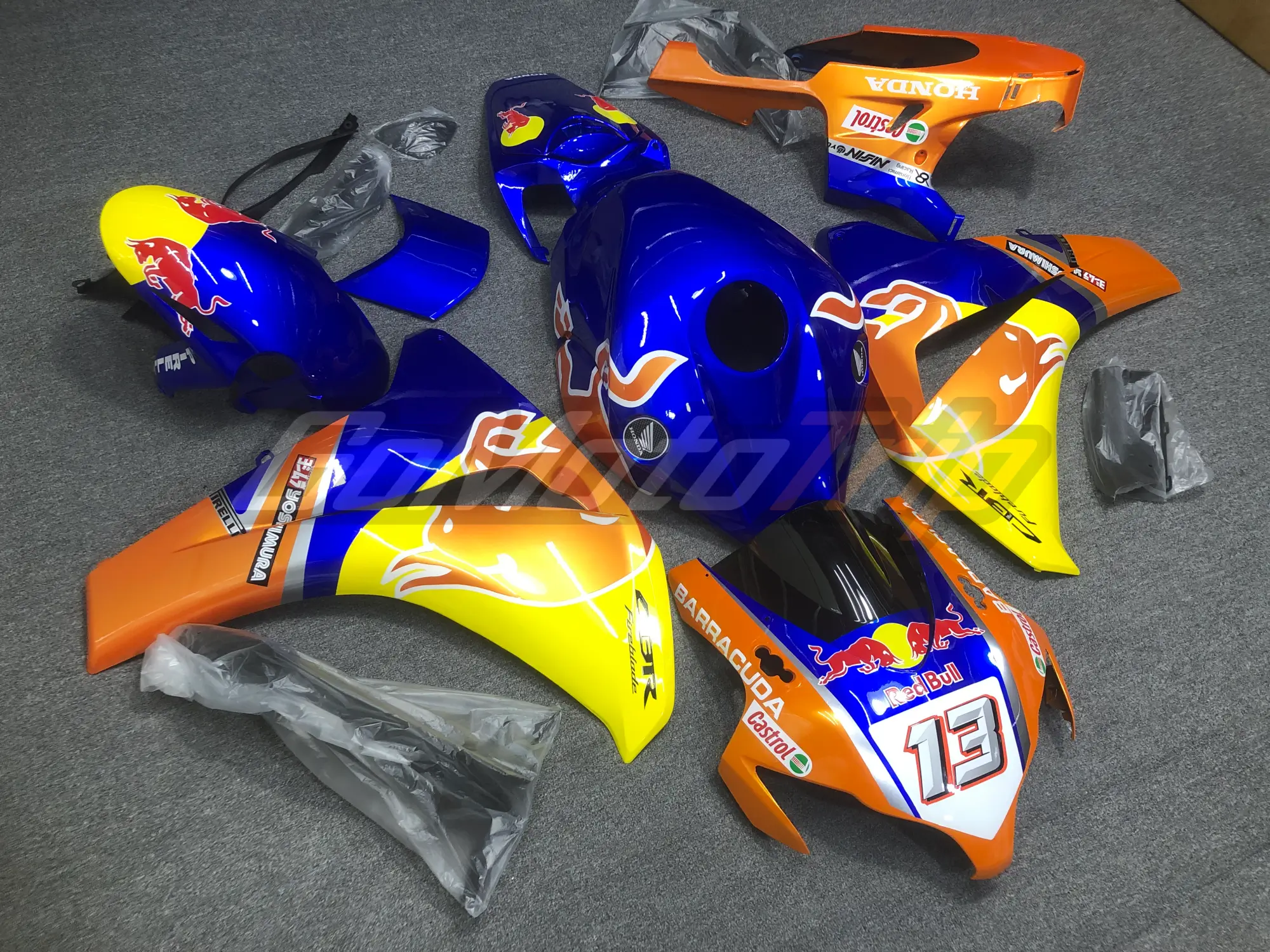 2008 2011 Honda Cbr1000rr Red Bull Wsbk 13 Fairing 3