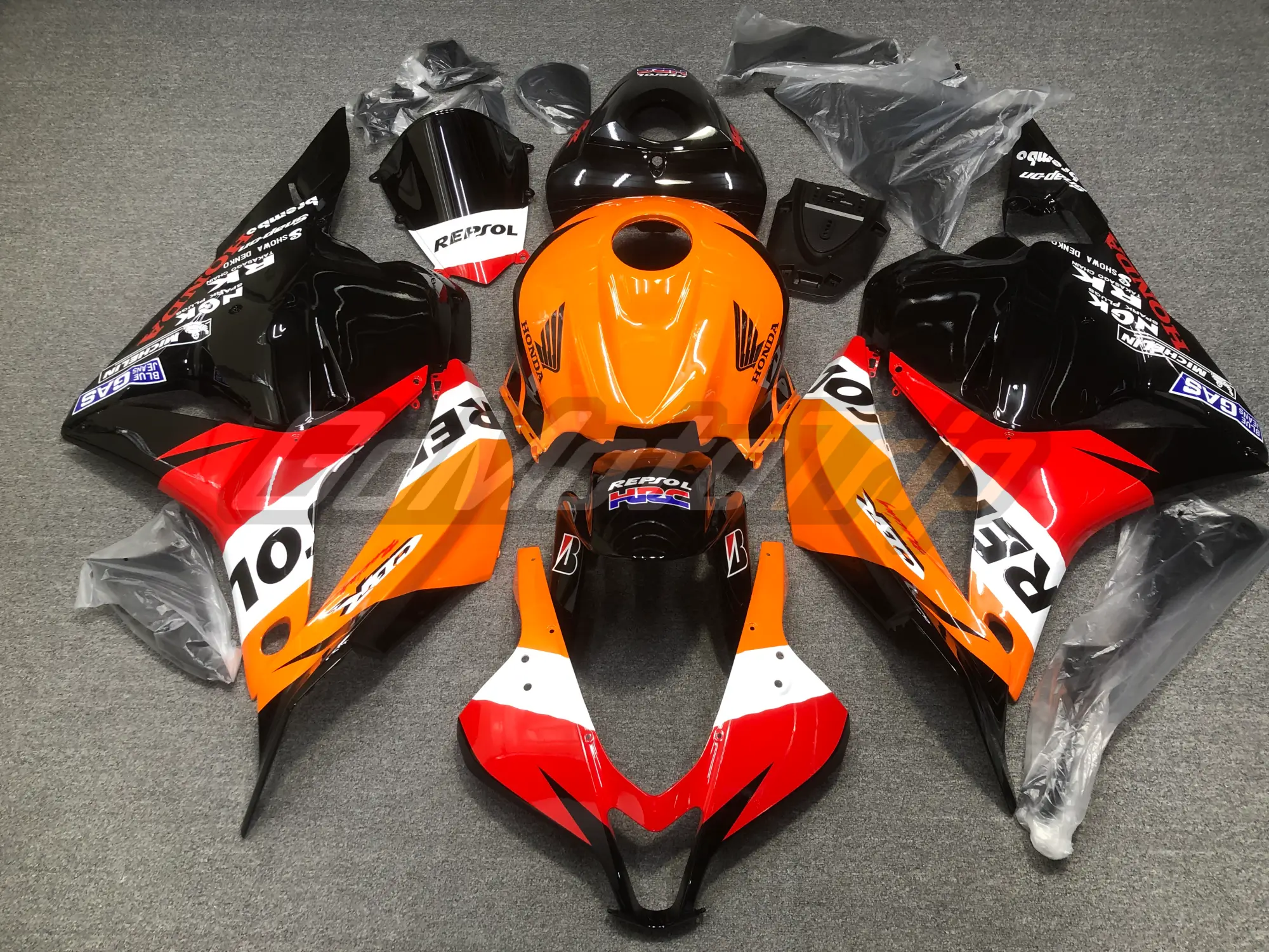 2009 2012 Honda Cbr600rr Classic Repsol Fairing Kit 1