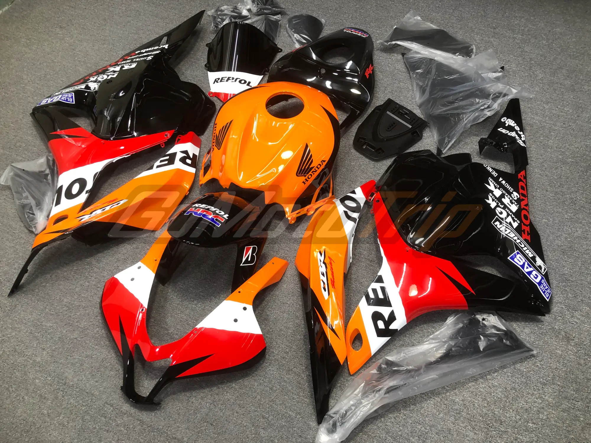 2009 2012 Honda Cbr600rr Classic Repsol Fairing Kit 2