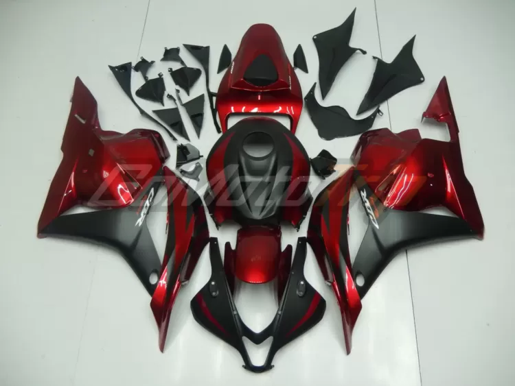 2009-2012-Honda-CBR600RR-Pearl-Red-Black-Fairing-1