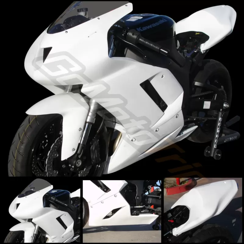 Kawasaki-Ninja-ZX-6R-2007-2008-Race-Bodywork-On-Bike
