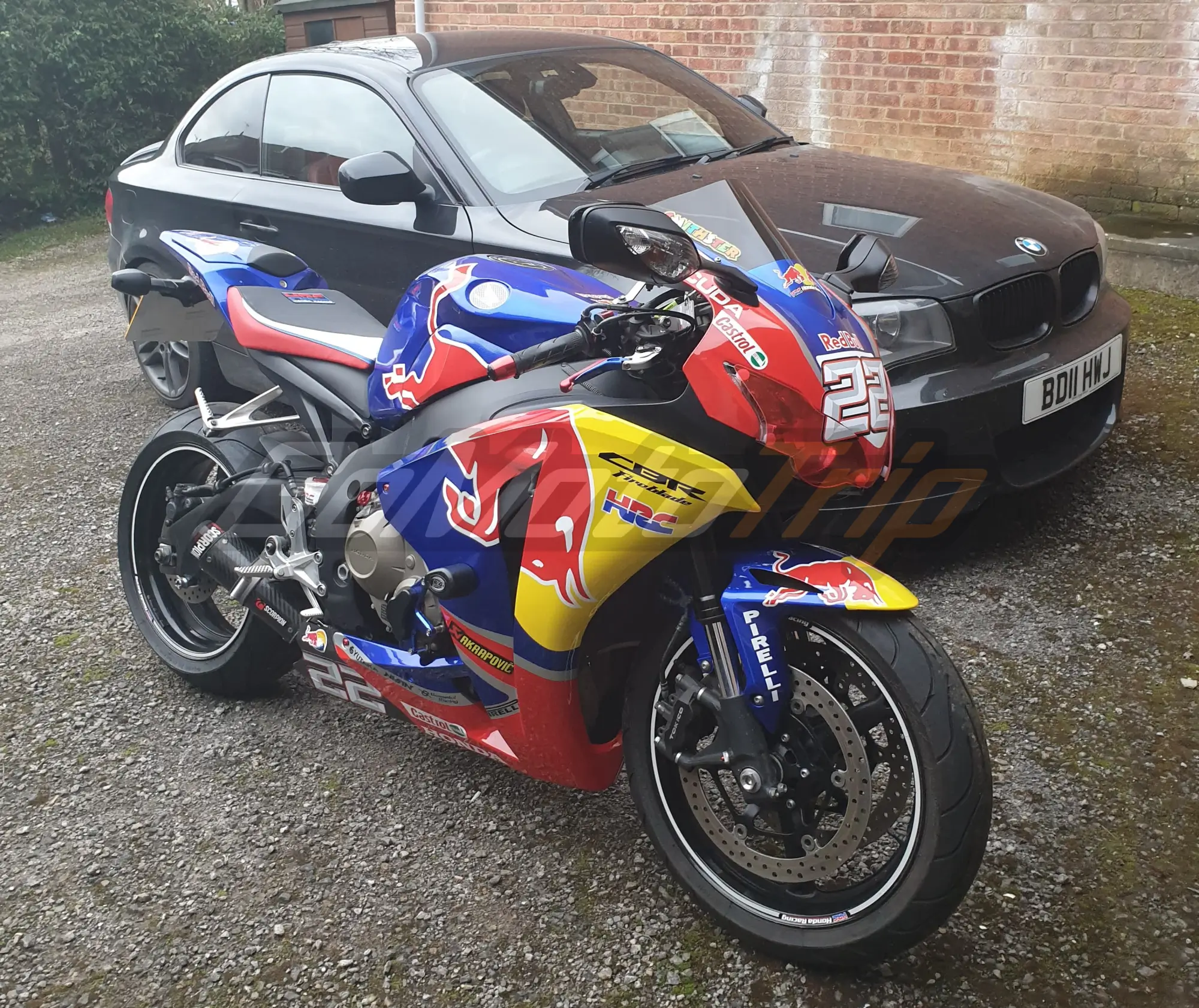 2008-2011 Honda CBR1000RR Red Bull WSBK Fairing