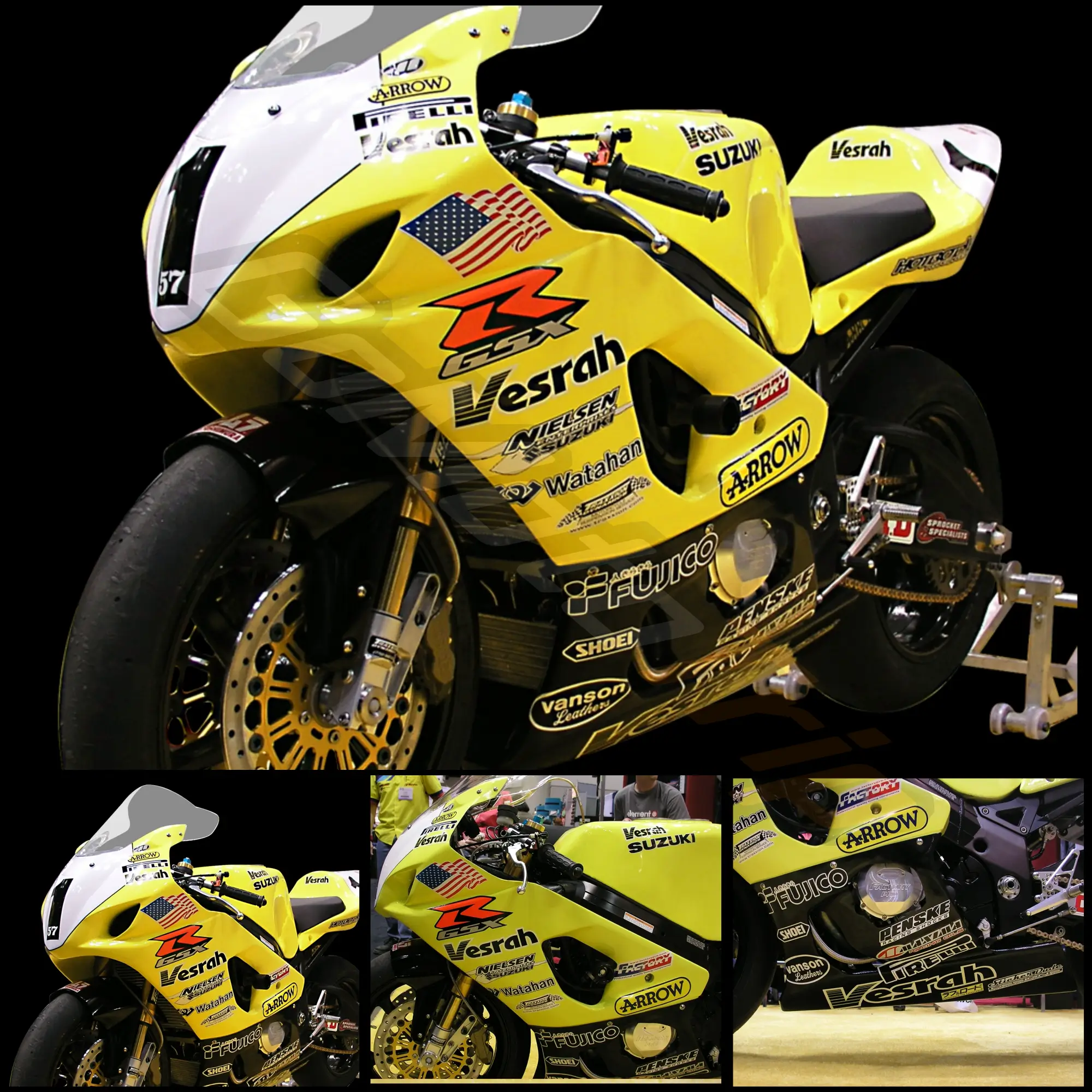 ZXMT Unpainted ABS Fairing Kit For Suzuki GSXR1000 2000-2002 K1 – 9-Piece Bodywork Set